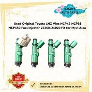 Used Original Toyota 1NZ Vios NCP42 NCP93 NCP150 Fuel Injector 23250-21020 Fit for Myvi Alza