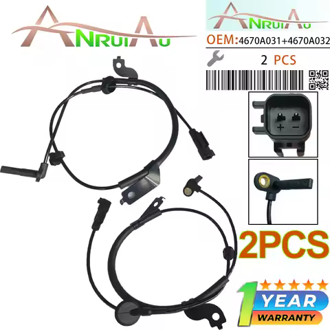 NEW 2PCS Front Left and Right ABS Wheel Speed Sensor 4670A031 4670A032 For Mitsubishi Lancer 2008-20