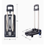 Luggage Cart Trolley Cart Trolley Cart Small Trailer Trolley Two-Wheel Shopping Cart Shopping Cart A