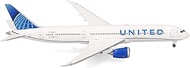 Herpa United Airlines Boeing 787-9 Dreamliner N25982 Model Plane 1:500 Scale Collectible Model witho