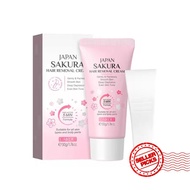 Sakura Hair Removal Cream For Body Painless Hair Removal Mild Leg Underarm Hair Removal 50g H2O0