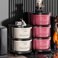 Sofa Living Room with Cabinet Snacks Multi-Layer Trolley Storage Coffee Table Shelf Toy Beverage Pul