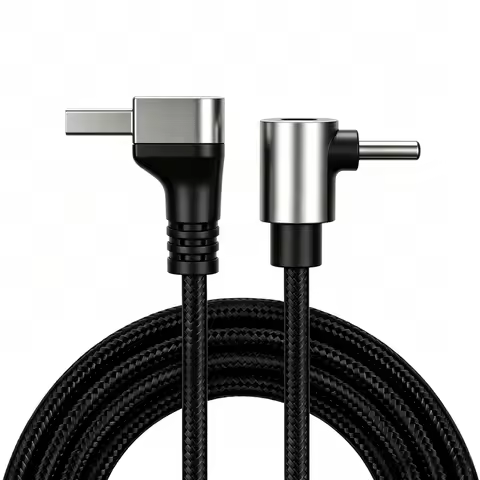 100W 90 Degrees Braid 0.25m/0.5m/1m/2m 4A Quick Charger Elbow USB A to Type C Cord PD Cable For iPho