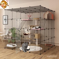 Sangkar Kucing Rumah Villa Besar Ruang Percuma Dalaman Kucing Rumah Besar Tiga Lapisan Kucing Sangka