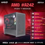 คอมประกอบ Advice : Computer Set AMD #A242 RYZEN 7 9800X3D AMD RX 9060XT 16GB SA