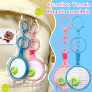 Mini Tennis Racket Keychain - Creative Car Keyring Jewelry - Keychain Pendant - Key Hanging Ornament
