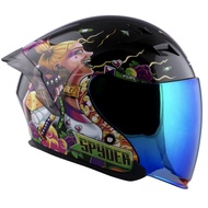 Spyder Open-face Helmet with Dual Visor FUEL GD Neo Series- ACE (Free Visor and Sticker)