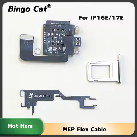 17E 16E MEP Flex With 14 Card Slot Can Change To Work For iPhone 16E US Version Esim to Sim Dual Car