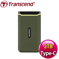 Transcend 創見 ESD380C 2TB USB3.2/Type C 雙介面外接SSD行動固態硬碟《橄欖綠》