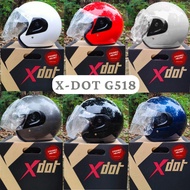 2024 HELMET MURAH XDOT G518 TOPI KLEDAR/CLASSIC/X-DOT/Similar to INDEX 118/LTD/Laser/Helmet/Free Size Helmet 头盔