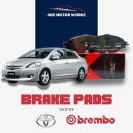 BREMBO Front Brake Pads (L+R) – Toyota Vios NCP93 (2007–2013) 1.5J / 1.5E / 1.5G / 1.5S TRD