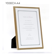 A4 Silver or Gold Certificate Metal Frame