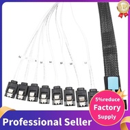 0.5M PCI-E Slimline SAS SFF-8654 8I to 8X SATA Server Hard Drive Conversion Cable SFF-8654 74P to 8x