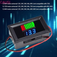 CAUSI Lithium Battery Capacity Meter Universal Digital Display Voltmeter Tester 12V 24V 36V 48V 60V 