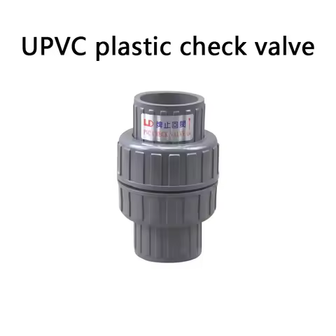 PVC One Way Non Return Check Valve Pipe Fitting for Garden Irrigation Aquarium Fish Tank 32-63mm Inn