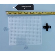 2 feet Aquarium Fish Tank Divider Separator 29cm x 29cm [S] 2feet 2 Kaki 2Kaki Akuarium Ikan