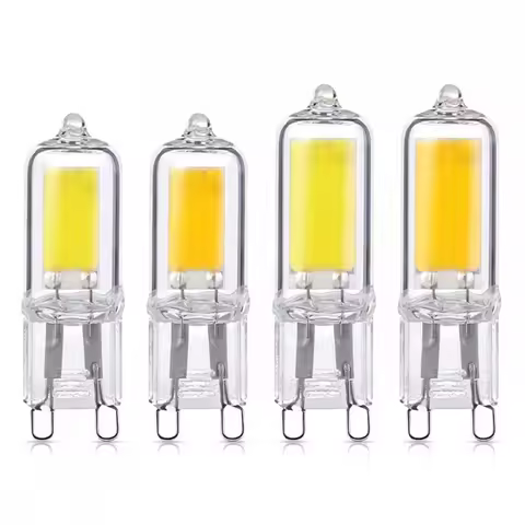G9 Led 7 9 12 15 W AC220V 240 V G9 Lampara Led Illa COB Glass LED G9 Luz Reemplazar 30/40 W Lampara 