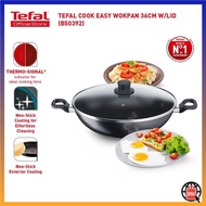 TEFAL Cook Easy Wok With Lid 36cm (Non Stick Cookware/ Pots and Pans/ Kuali/ Periuk/ Tidak Melekat) 