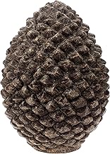Bougies La Francaise - Pine Cone Candle XL - Made in Tunisia, Brown Color, +/- 200-Hour Burn Time -