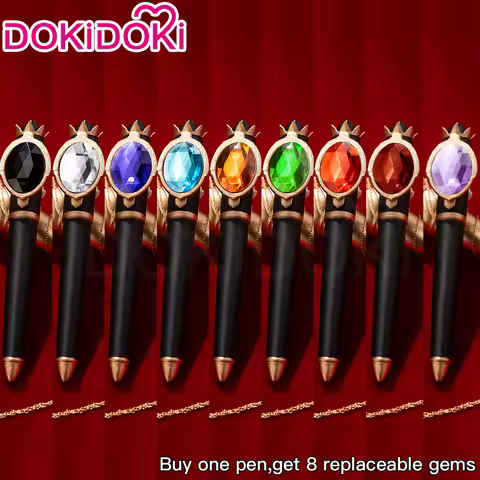 IN STOCK Riddle Lilia Vil Ace Skully Floyd Deuce Cosplay Pen Props Anime DokiDoki Pen Magic Gem Prop