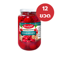 CASTELLA Maraschino Cherry 737g.- คาสเทลล่า เชอรี่มาราชิโน่มีก้าน เชอรี่แดง เชอรี่เชื่อม 737กรัม