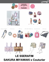 [日本預訂] LE SSERAFIM周邊代購 SAKURA MIYAWAKI x Couturier OFFICIAL MD