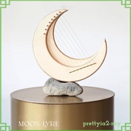 [PrettyiaedMY] Lyre Harps 8 String Classical Lyre Harps Artistic Moon Harp Interactive Single Board 