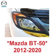 Headlight Cover MAZDA BT50 Pro 2012-2020 BT50 BT 50 Car Light Matte Black