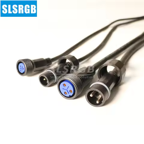 IP65 2m 3m 5m 10 Meter IP65 Waterproof Cable Outdoor LED PAR Wall Washer Moving Head Beam Extend Pow