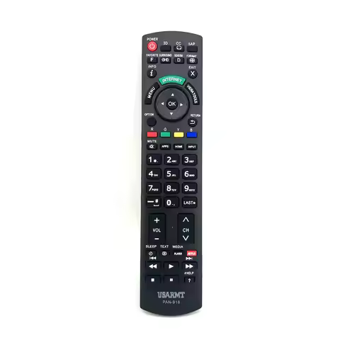 New Replaced PAN-918 Remote control For Panasonic 3D TV N2QAYB000485 N2QAYB000100 N2QAYB000221
