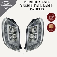 100% NEW PERODUA AXIA ALBINO WHITE(TRANSPARENT) YR2014 2015 2016 2017 2018 2019 TAIL LAMP LAMPU BELA