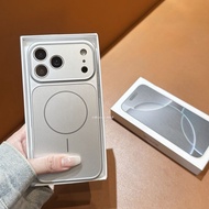 High-End Large Window Suitable for Apple 17promax Phone Case Frosted Glass iphone16promax Second to 