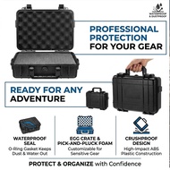 Waterproof Toolbox Instrument Equipment Hard Case Protective Shockproof Carry Case Travel Camera Bag