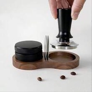 Espresso Tamping Station Espresso Organizer Walnut Coffee Tamper Holder Coffee Maker Tool Espresso T