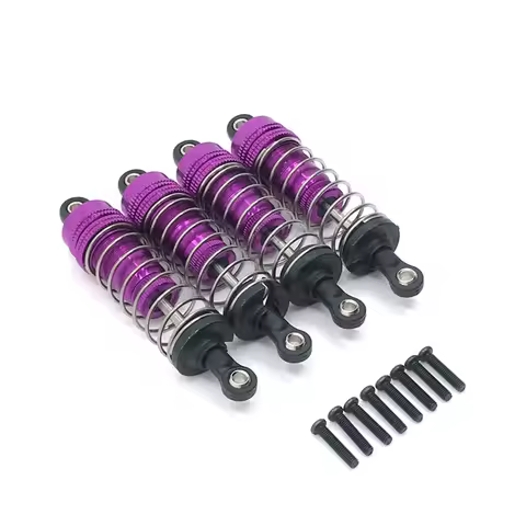 RC Car Parts 4 PCS Shock Absorbers Metal Upgrade Replacement for 1/12 WL 124019 124017 1/14 144010 1