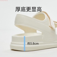 UTUNE Womens Sandals Strip Beach Style Sandal Casual Soft Sole Non-Slip Flat Women's Shoes