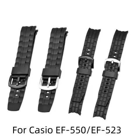 For Casio Edifice EF-550/EF-523 Specialized wristband Rubber resin watch strap bracelet Replace stra