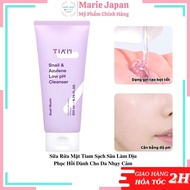Sữa Rửa Mặt TIAM Snail & Azulene Low Ph Cleanser Dịch Lọc Ốc Sên Làm Dịu Phục Hồi Da Hàn Quốc 200ml