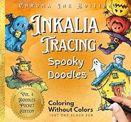Inkalia Tracing Pocket Halloween Edition: Cozy Spooky Doodles Bold and Easy: Relaxing Ink Tracing & 