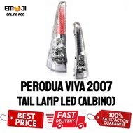 PERODUA VIVA 2007 TAIL LAMP TAIL LIGHTS LED WHITE SMOKE ALBINO SET (1 SET 2 PCS)(LEFT &amp; RIGHT)