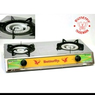 Kompor 2 Tungku Cast Iron Cor GS-8150 Api Seribu Butterfly Kompor Gas Komersil GS8150 LPG