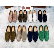 LP Loafers Slip-On Men's Shoes Suede Leather Flat Casual Men's Shoes