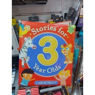 Stories for 3 years old, large print used book