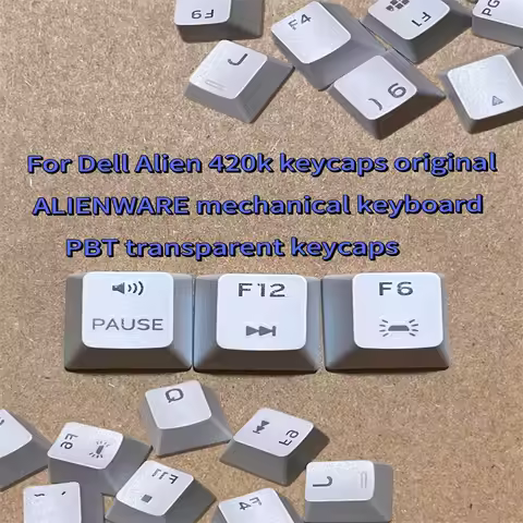 Original Style Keycap Set for Dell Alienware 420K Keyboard | PBT Shine-Through Keycaps | Replacement