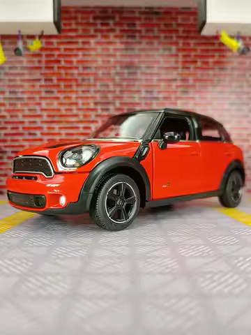 rastar 1:24 BMW Mini cooper s countryman Alloy Car Model Diecasts Metal Vehicles Model High Simulati
