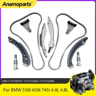 Engine Parts Timing Chain Kit Fits 4.4 L 4.8 L For BMW 550i 650i 745i 750i X5 4.4L 4.8L N62B36A N62B