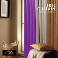 homecurtain - Iris Hook/Eyelet Mix Langsir Blackout Curtain (330cm-340cm)