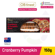 OB Finest Specialty Cracker 150g - Cranberry and Pumpkin Seed (Bundle of 2)