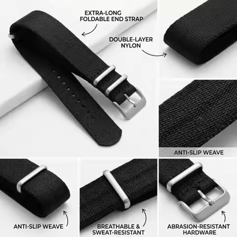 14/16/18/20/22mm NATO Watch Band Vintage Bracelet NATO Strap Wristband Quick Release Watch Accessori