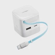 Củ sạc nhanh Cuktech AD653W 67W 2C+A (kèm cáp USB-C 0.7m), Trắng (CU-0801)